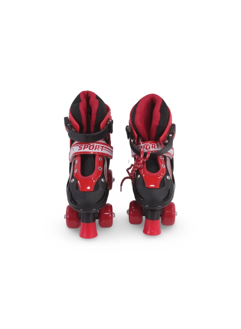 4-Wheel Roller Skates (M) – Red - Image 2